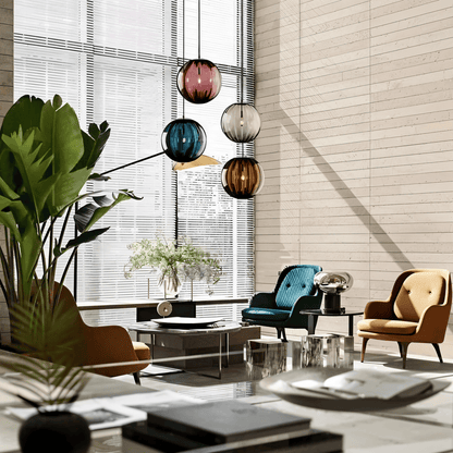 Aoba – Lampe suspendue en verre artistique