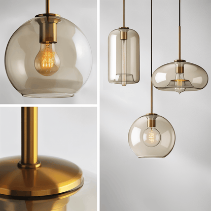 Nayumi – Suspension en verre moderne