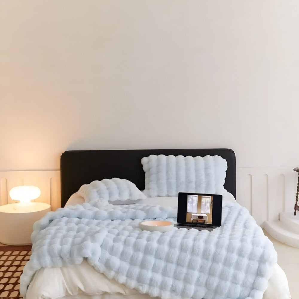 Hana – Couverture en velours bulles douce