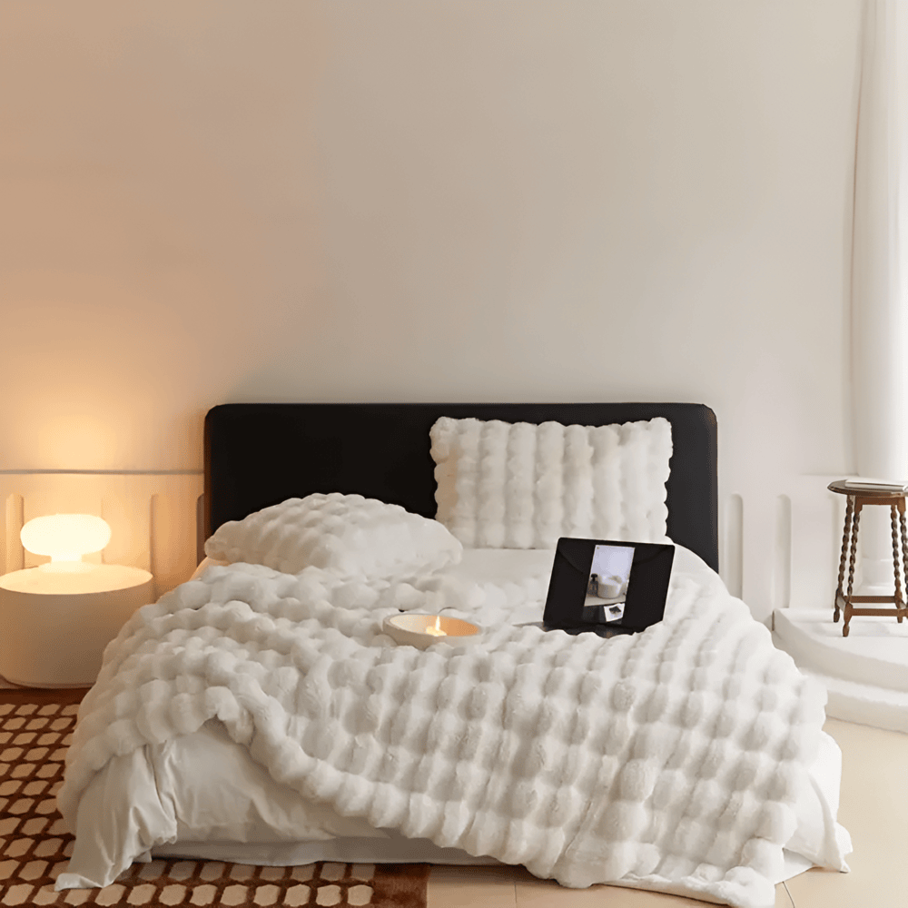 Hana – Couverture en velours bulles douce