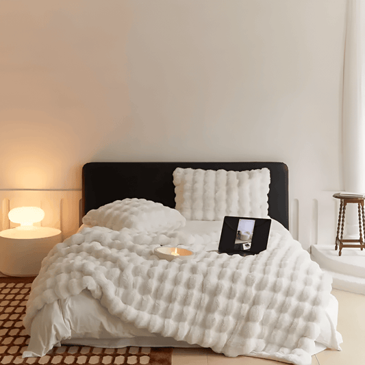 Hana – Couverture en velours bulles douce