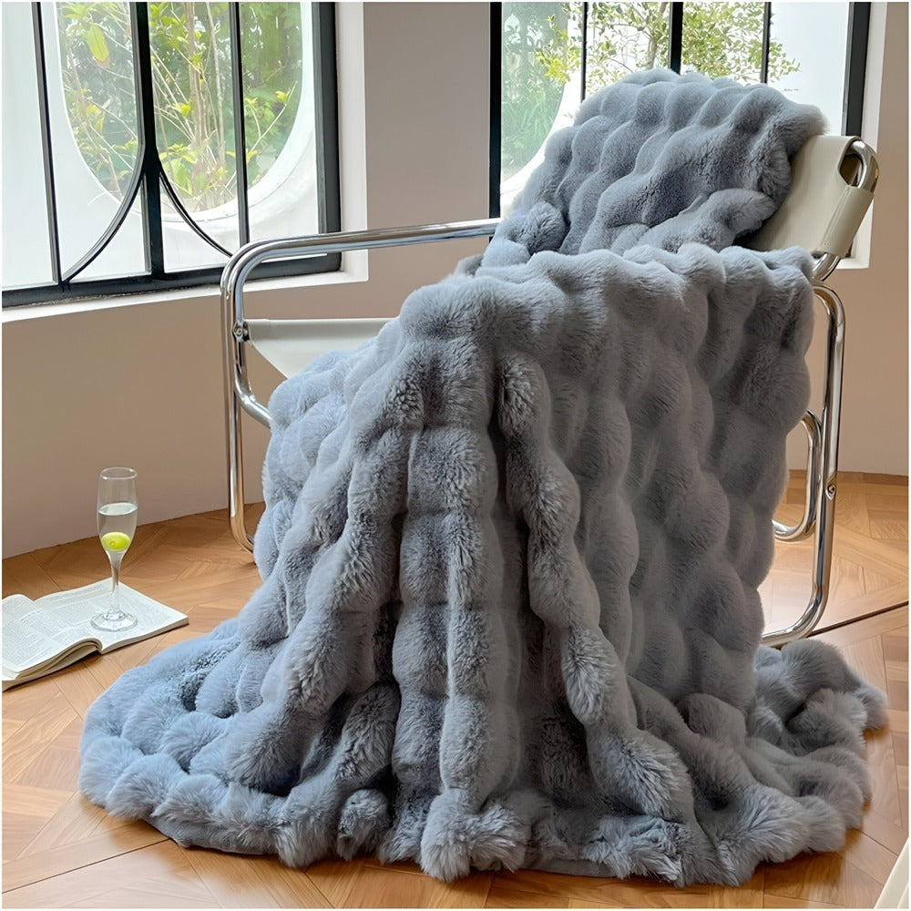 Yumi – Luxueuse Couverture en Bubble-Velvet
