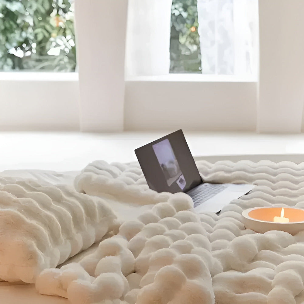Yumi – Luxueuse Couverture en Bubble-Velvet