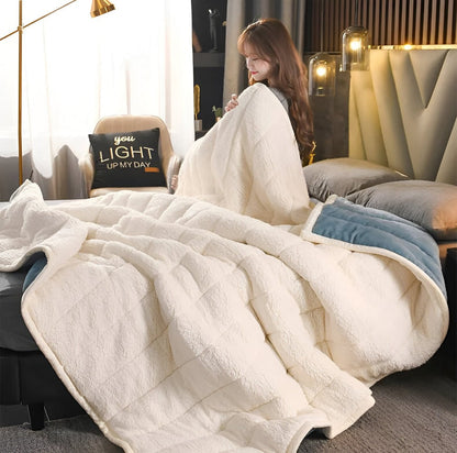 Nozomi – Couverture d'hiver en flanelle trois couches