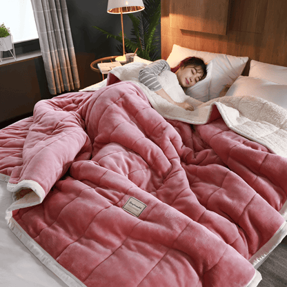 Nozomi – Couverture d'hiver en flanelle trois couches