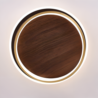 Jian – Lampe de plafond simple en noyer design nordique