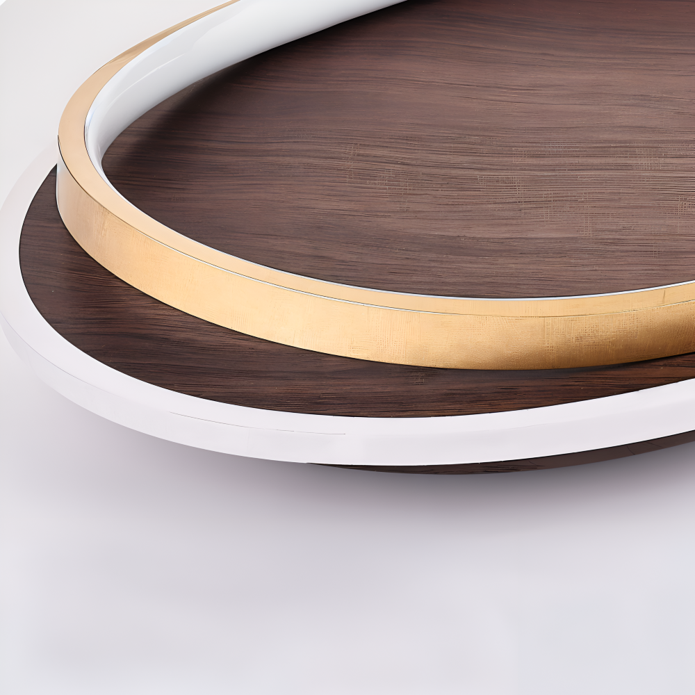 Jian – Lampe de plafond simple en noyer design nordique
