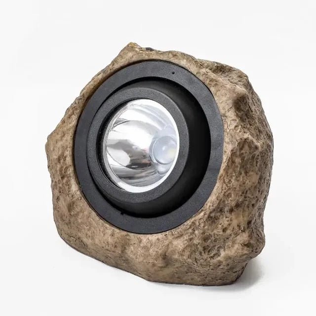 Rune – Lampe solaire de jardin ajustable en pierre