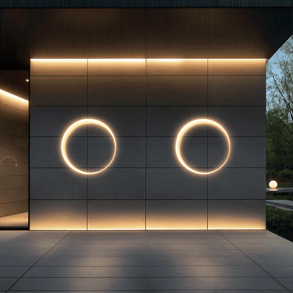 Orion – Applique murale extérieure ronde