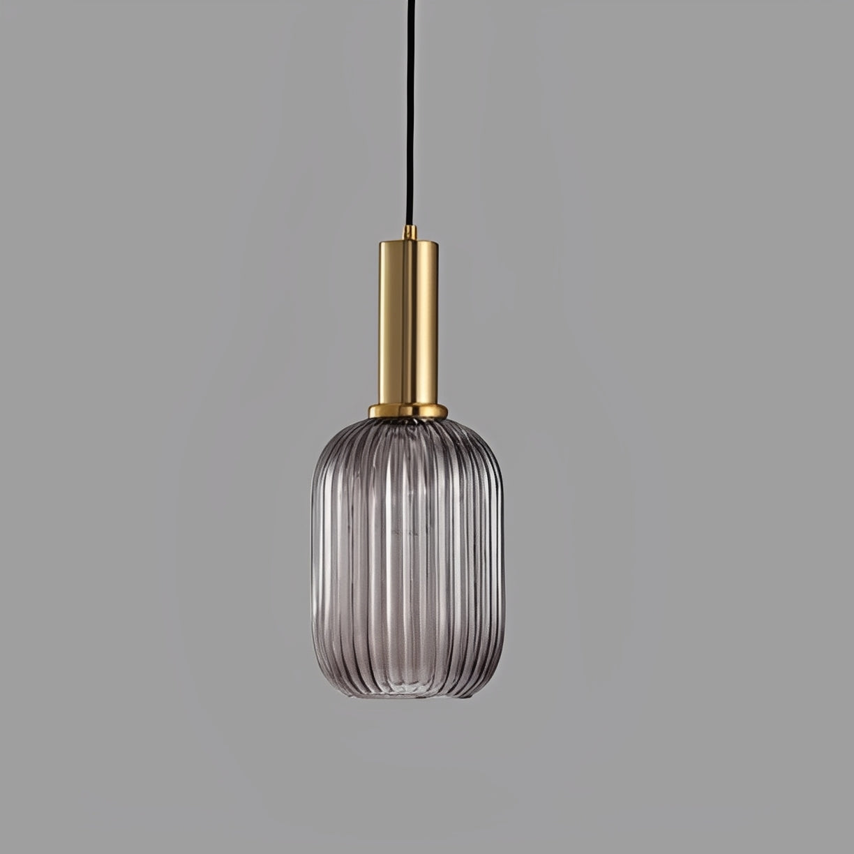 Dario – Suspension en verre fumé