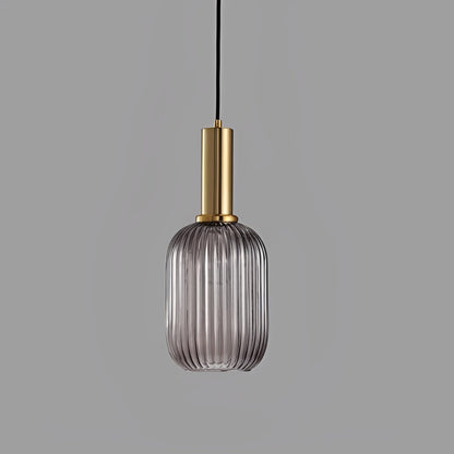 Dario – Suspension en verre fumé