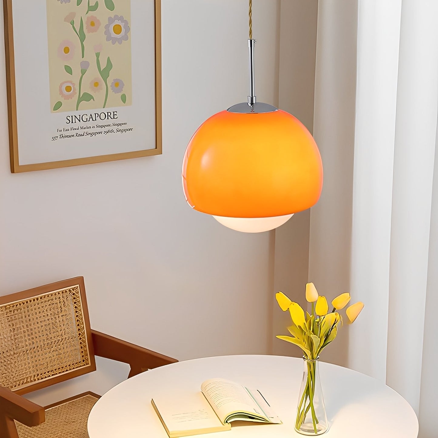 Nerisa – Luminaire suspendu vintage en verre