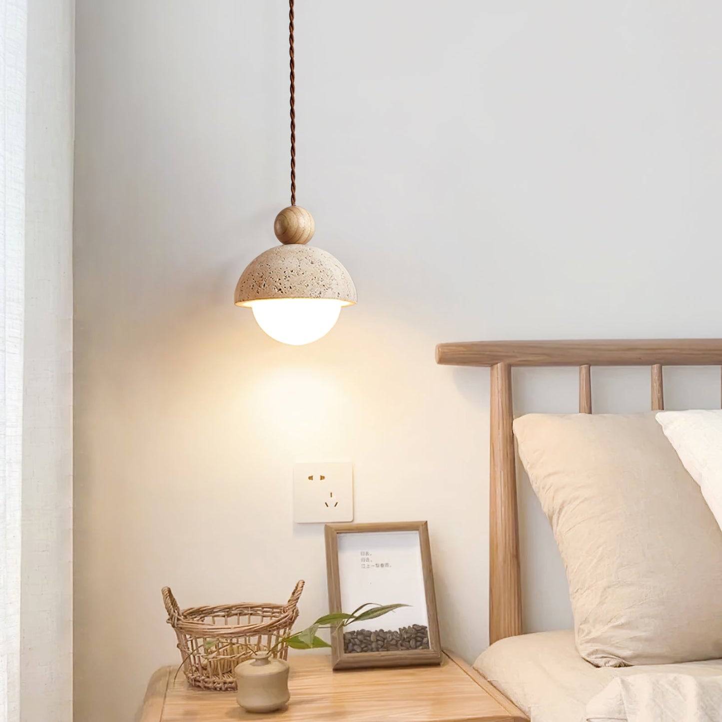 Atasha – Lampe Suspendue Retro Crème