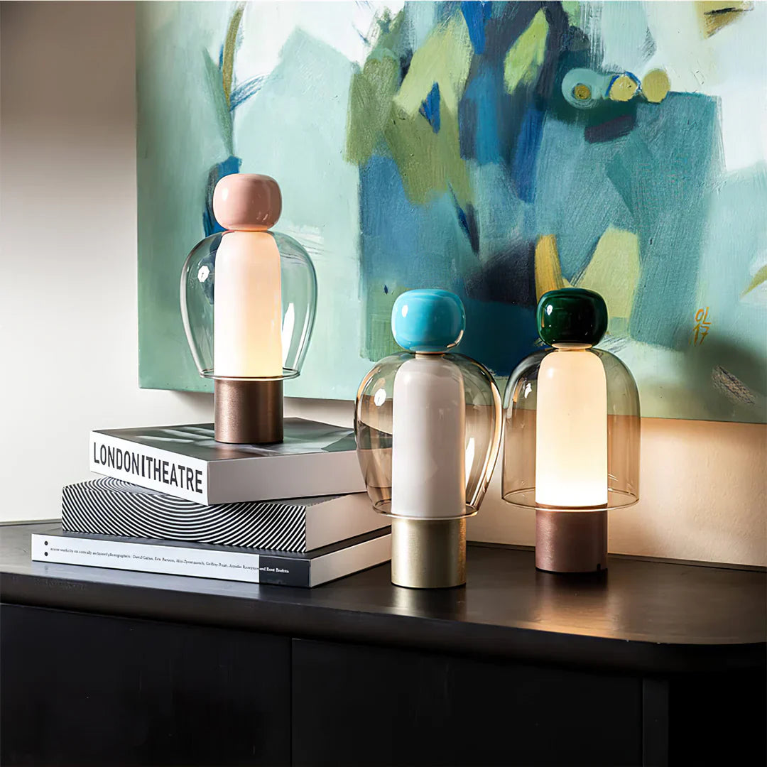 Vetra – Lampe de Table en Verre Moderne Minimaliste