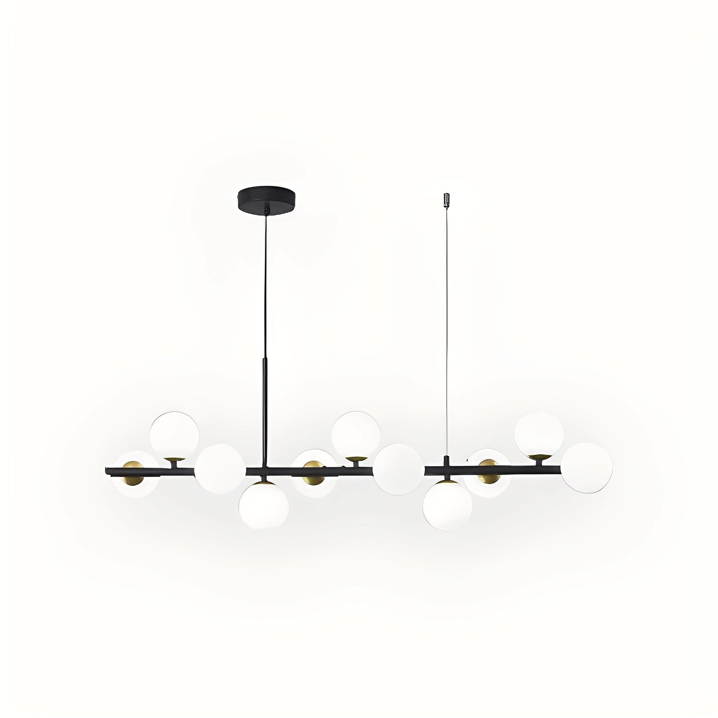 Leonie – Lustre Minimaliste en Verre et Haricots