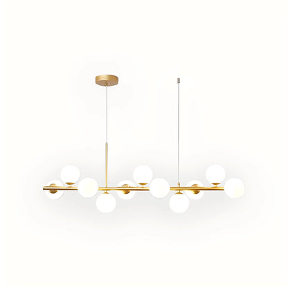 Leonie – Lustre Minimaliste en Verre et Haricots