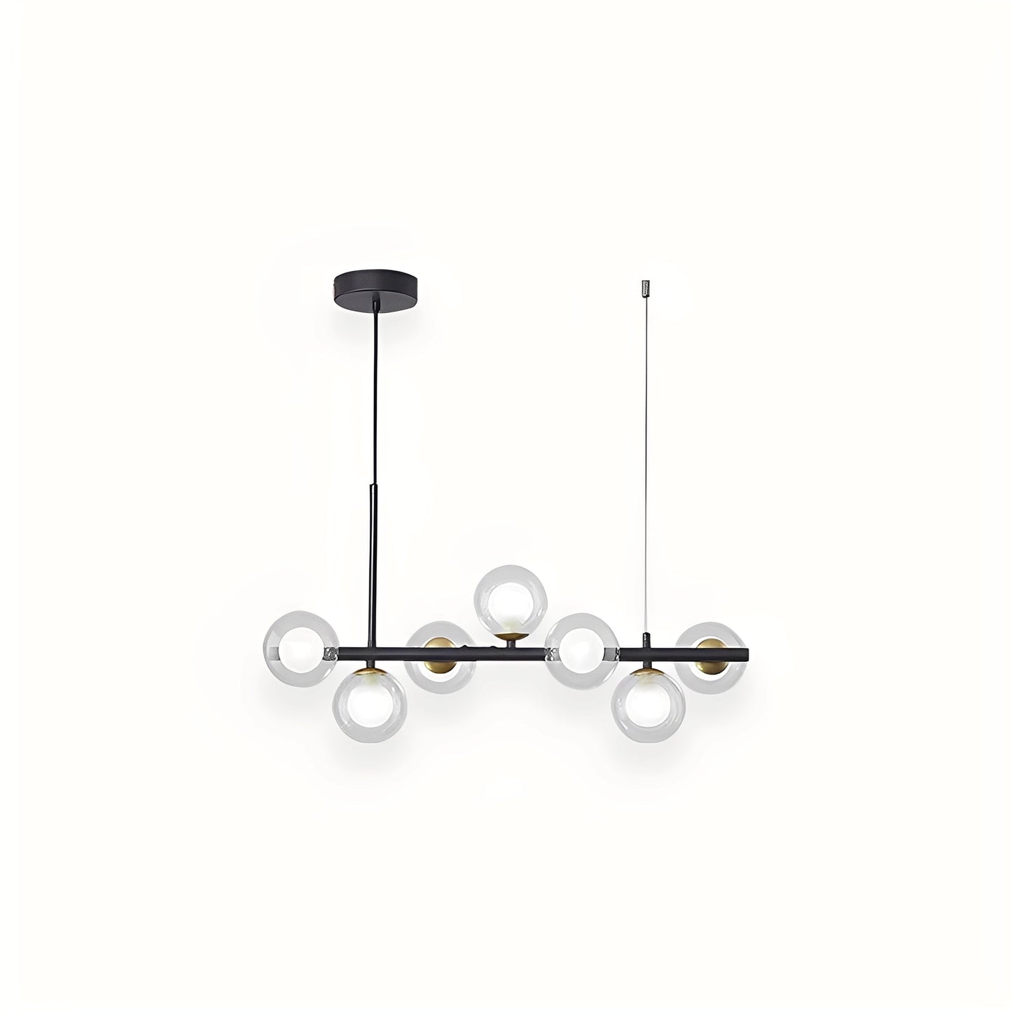 Leonie – Lustre Minimaliste en Verre et Haricots