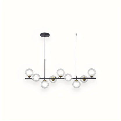 Leonie – Lustre Minimaliste en Verre et Haricots