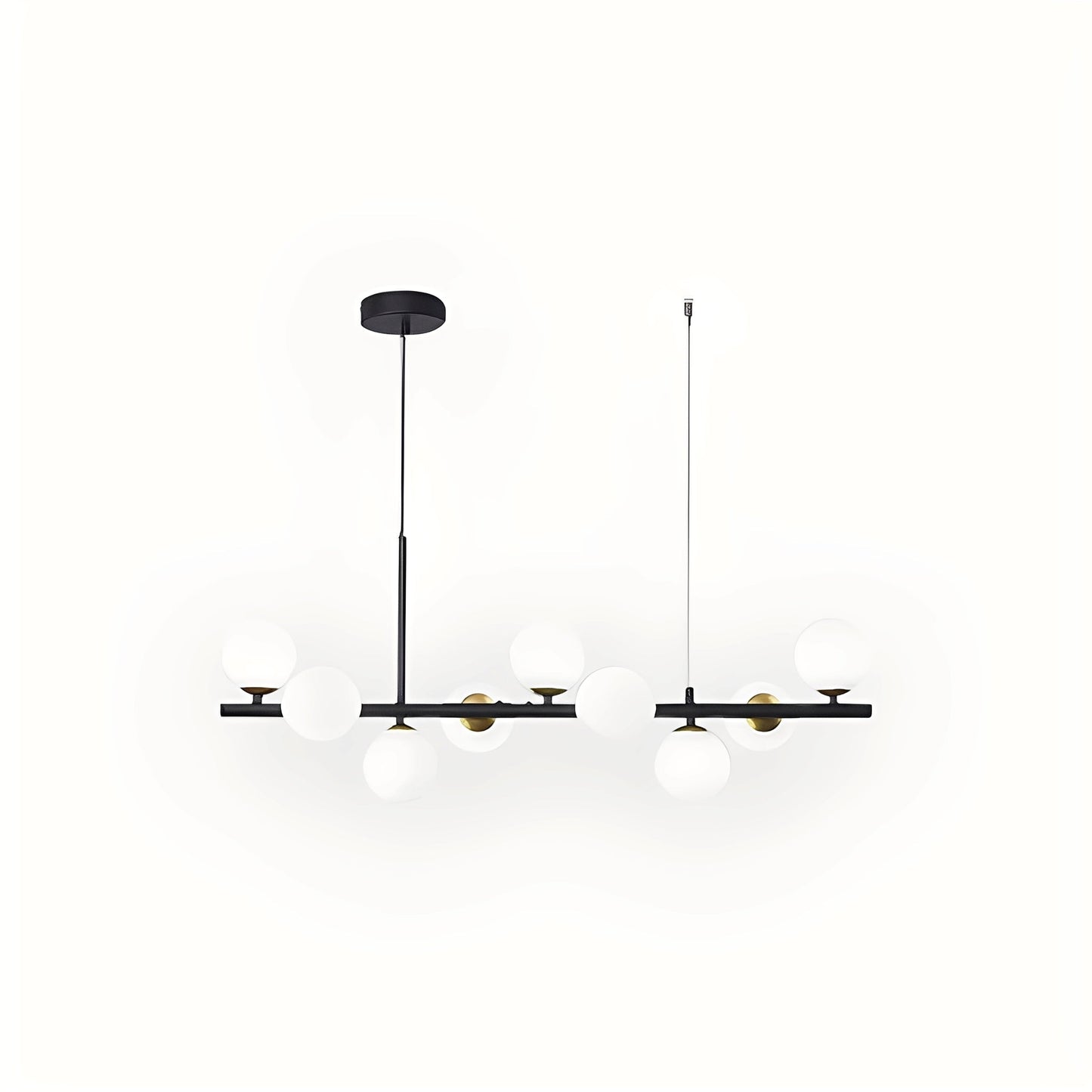 Leonie – Lustre Minimaliste en Verre et Haricots