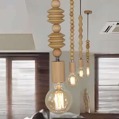 Olivia – Plafonnier Minimaliste en Bois