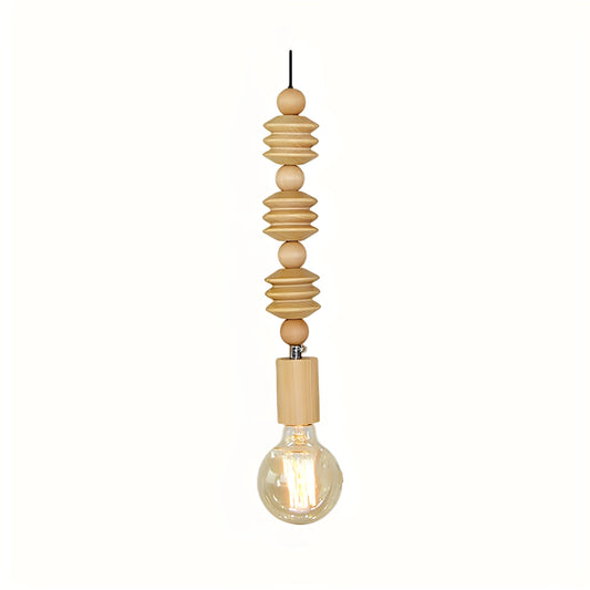Olivia – Plafonnier Minimaliste en Bois