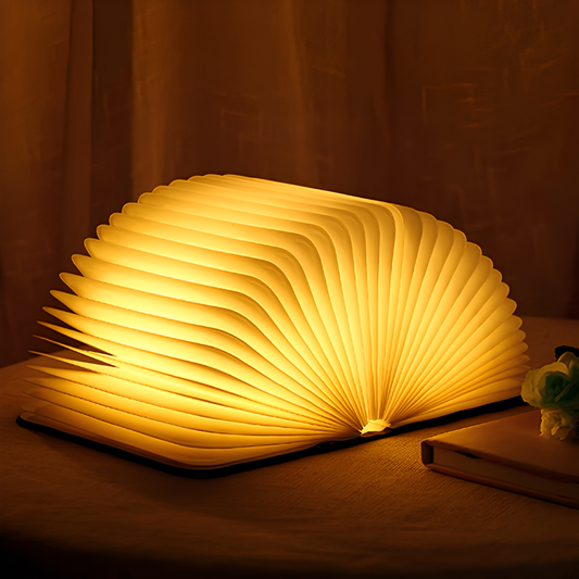 Faye – Lampe de Nuit Pliable en Cuir