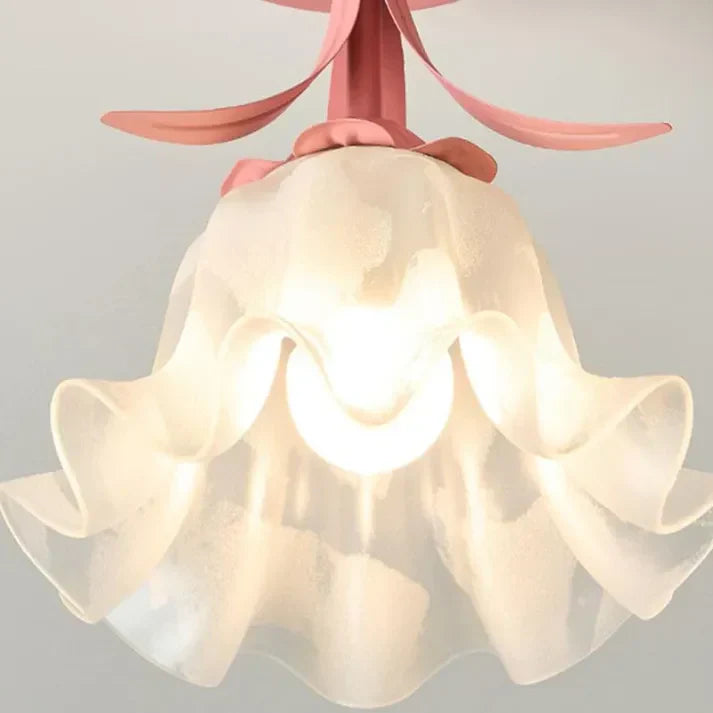 MiniTiffani – Petit plafonnier floral de style Tiffany français