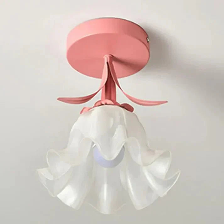 Élodie – Mini-plafonnier Tiffany à motif floral