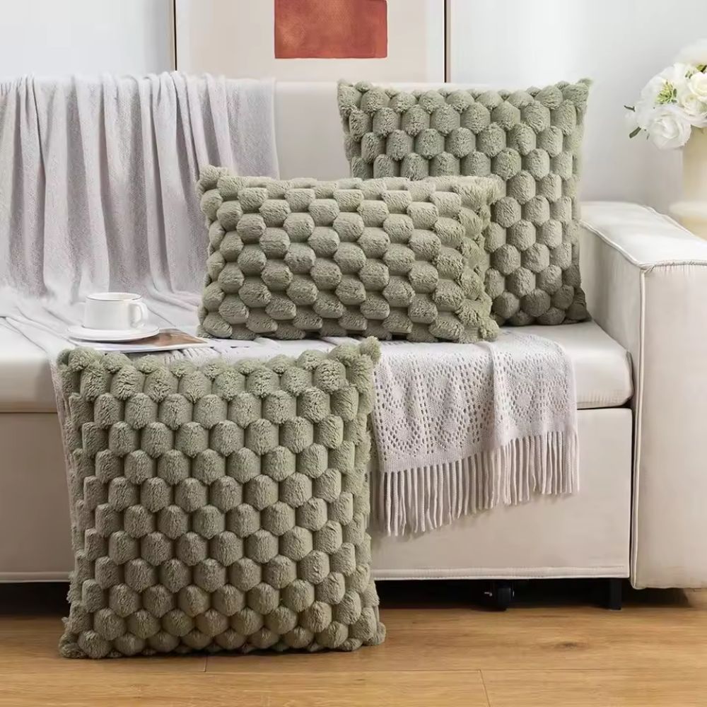 Nele – Housse de coussin tissée