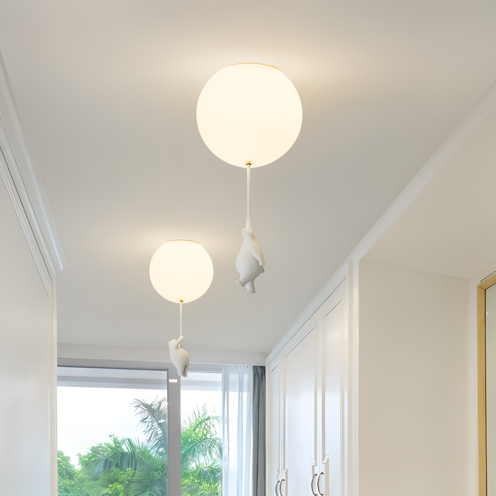 PolarLoon – Ludique Lampe Suspension Ours Ballon