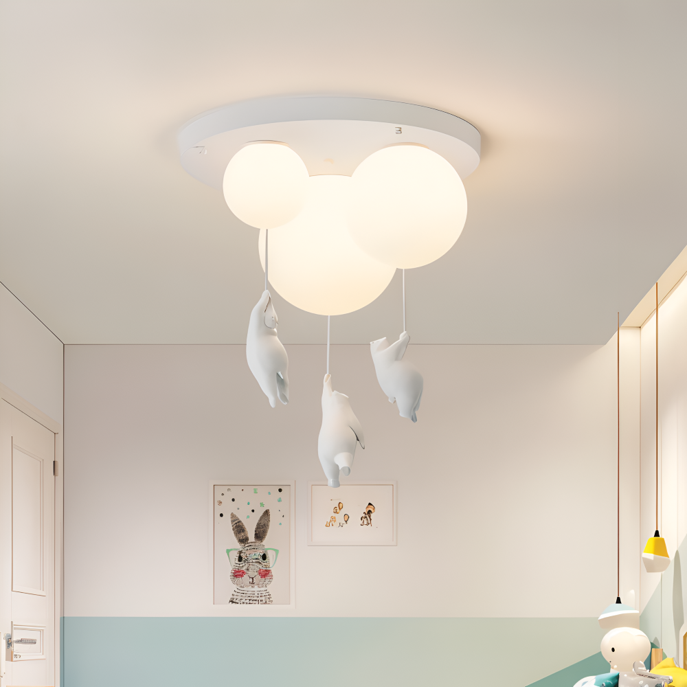 PolarLoon – Ludique Lampe Suspension Ours Ballon