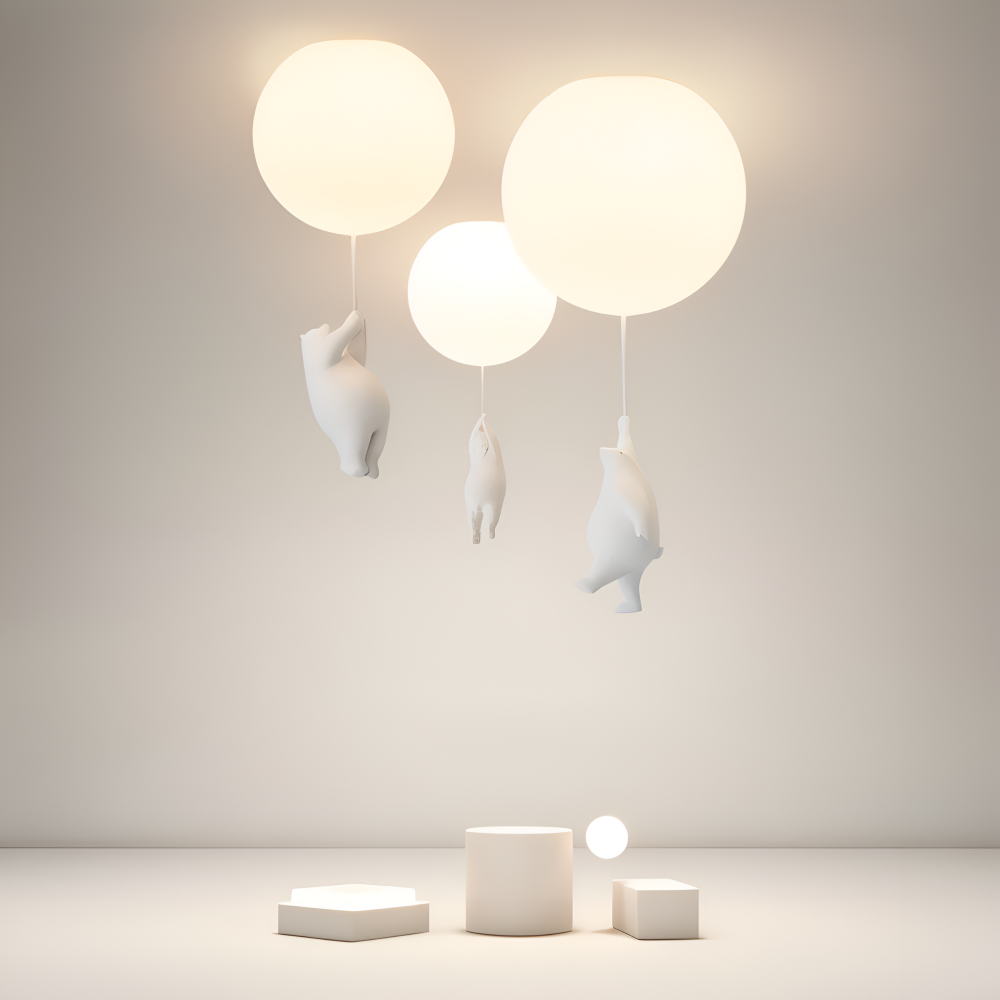 PolarLoon – Ludique Lampe Suspension Ours Ballon