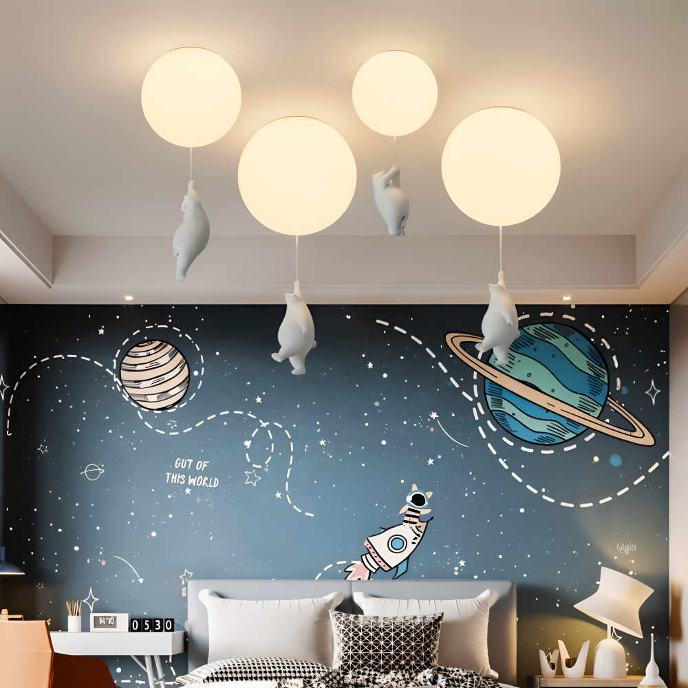 PolarLoon – Ludique Lampe Suspension Ours Ballon