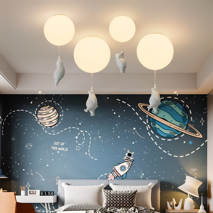PolarLoon – Ludique Lampe Suspension Ours Ballon