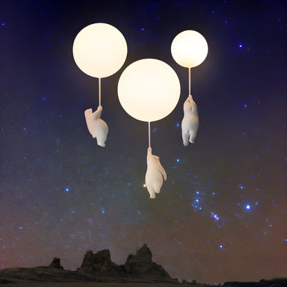 PolarLoon – Ludique Lampe Suspension Ours Ballon