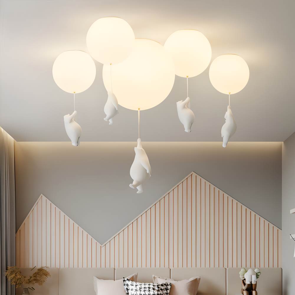 PolarLoon – Ludique Lampe Suspension Ours Ballon