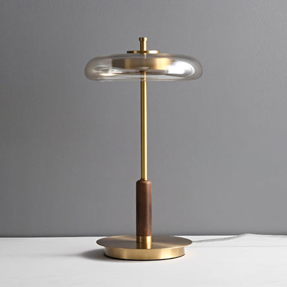 Redondo – Élégante lampe de table LED en métal et verre