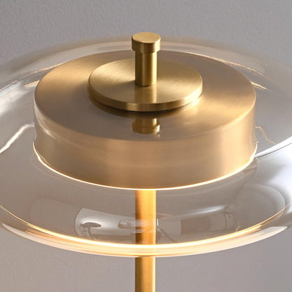 Redondo – Élégante lampe de table LED en métal et verre