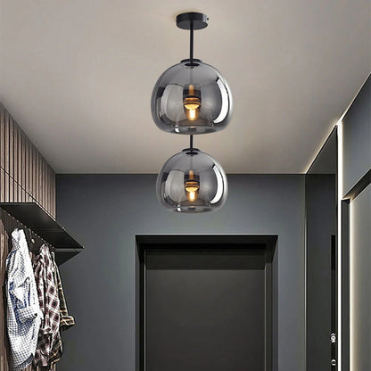 Max – Lampe suspendue en verre rond