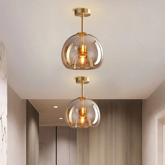 Max – Lampe suspendue en verre rond