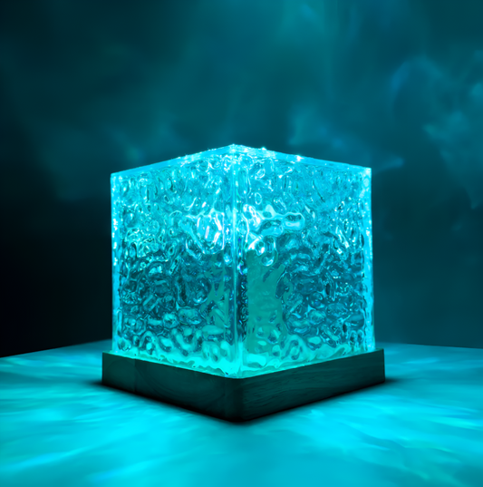 RippleRays – Lampe de Nuit Projecteur d'Eau 16 Couleurs