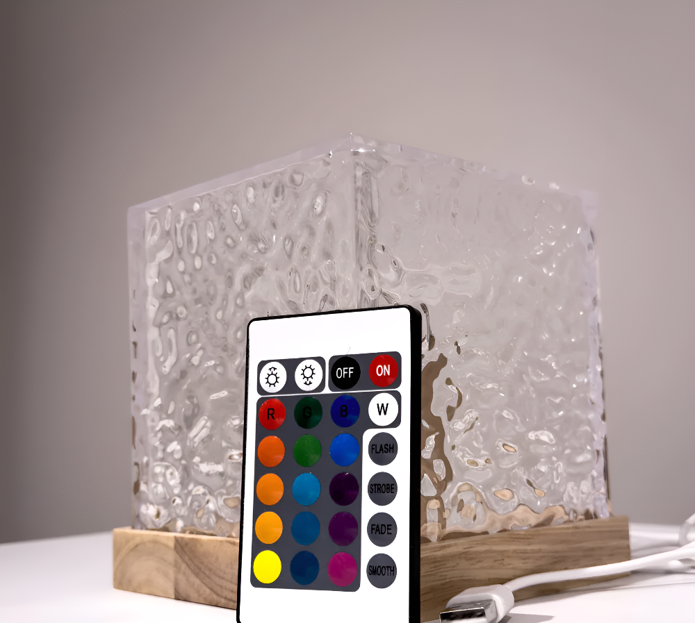 RippleRays – Lampe de Nuit Projecteur d'Eau 16 Couleurs
