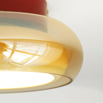 Zendi – Lustre moderne avec abat-jour en verre