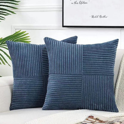 Jasmin – Housse de coussin rustique en velours côtelé