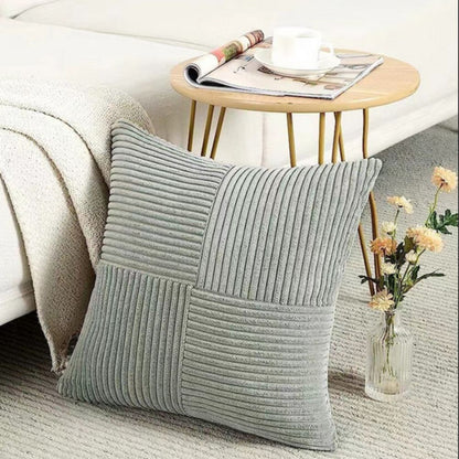 Jasmin – Housse de coussin rustique en velours côtelé