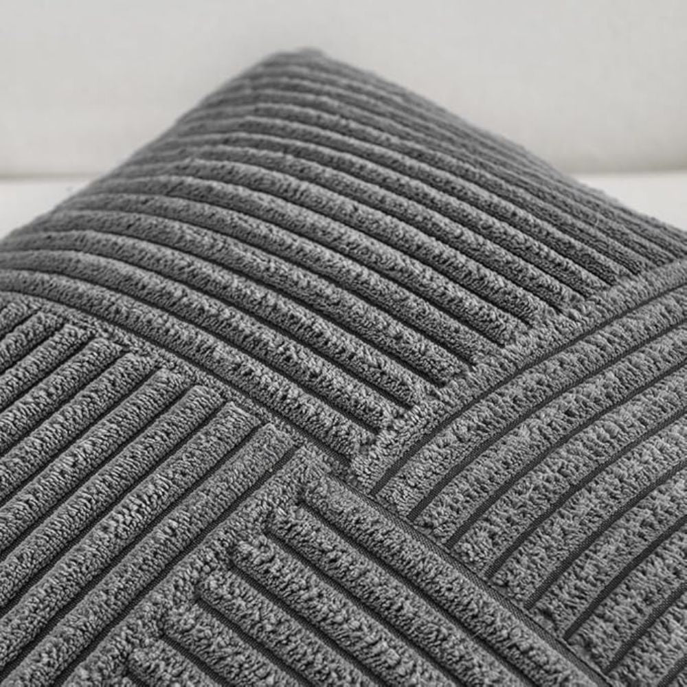 Jasmin – Housse de coussin rustique en velours côtelé