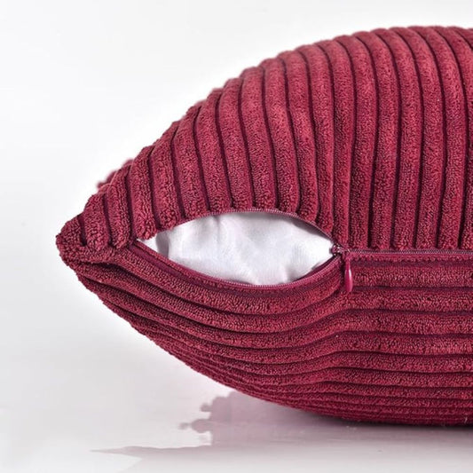 Jasmin – Housse de coussin rustique en velours côtelé