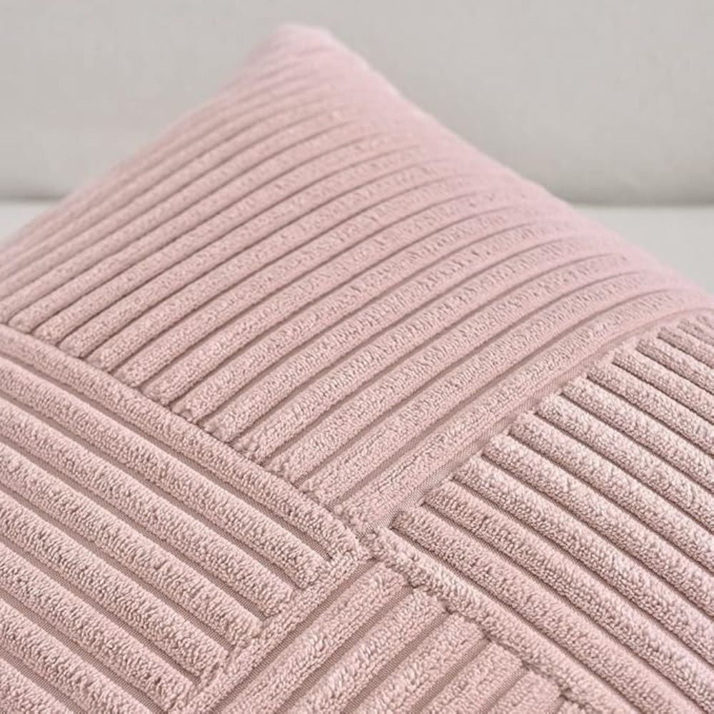 Jasmin – Housse de coussin rustique en velours côtelé