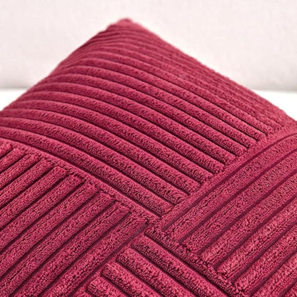 Jasmin – Housse de coussin rustique en velours côtelé