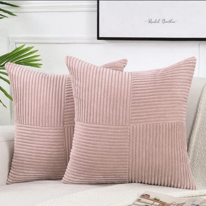 Jasmin – Housse de coussin rustique en velours côtelé